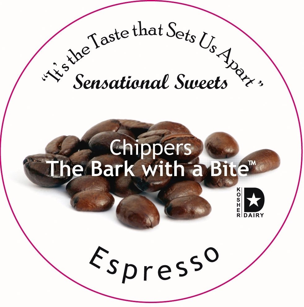 Chippers — The Bark with a Bite™ — Gourmet Chocolate Candy Sheer Bag with Bow, 1/3 lb.
