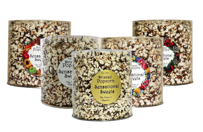 Gourmet Chocolate Drizzled Popcorn (14 oz. Large Tub )