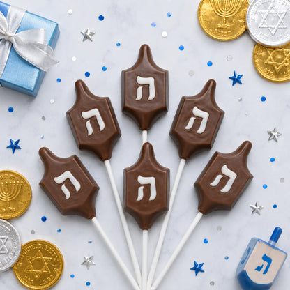 Dreidel Pollylop® — Chocolate Lollipop