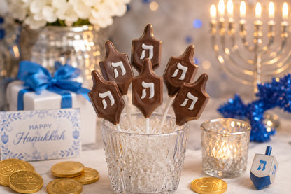 Dreidel Pollylop® — Chocolate Lollipop