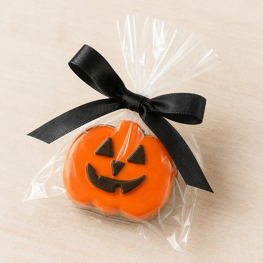 Gourmet Chocolate Molded Oreo® — Jack-o-Lantern, Gift Bag with Bow