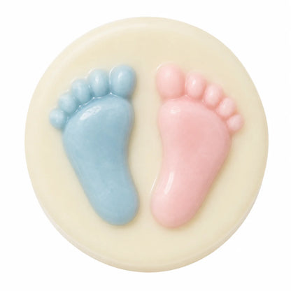 Gourmet Chocolate Molded Oreo® — Baby Feet, Gift Bag with Bow