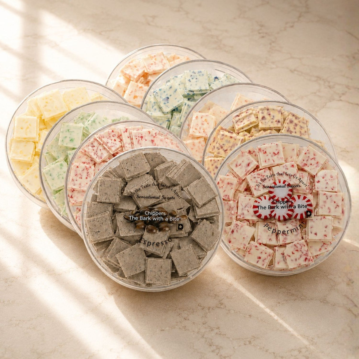 Chippers — The Bark with a Bite™ — Gourmet Chocolate Candy Large Round, 10+ oz.