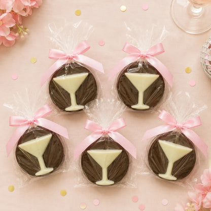 Gourmet Chocolate Molded Oreo® — Martini Glass, Gift Bag with Bow