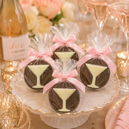 Gourmet Chocolate Molded Oreo® — Martini Glass, Gift Bag with Bow