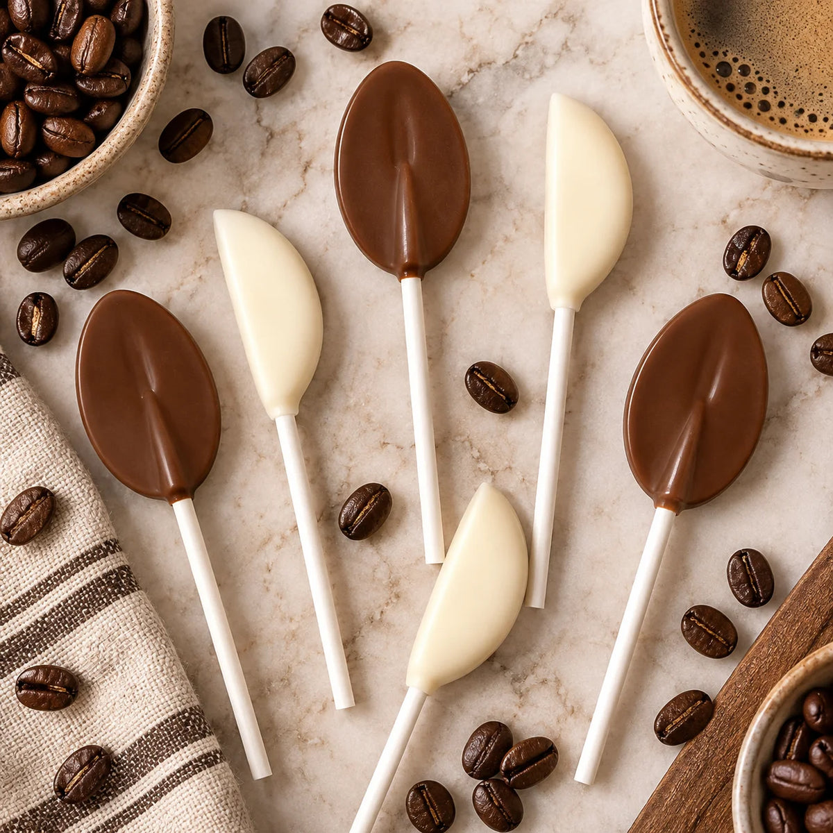 Coffee Spoon Pollylop® — Chocolate Lollipop