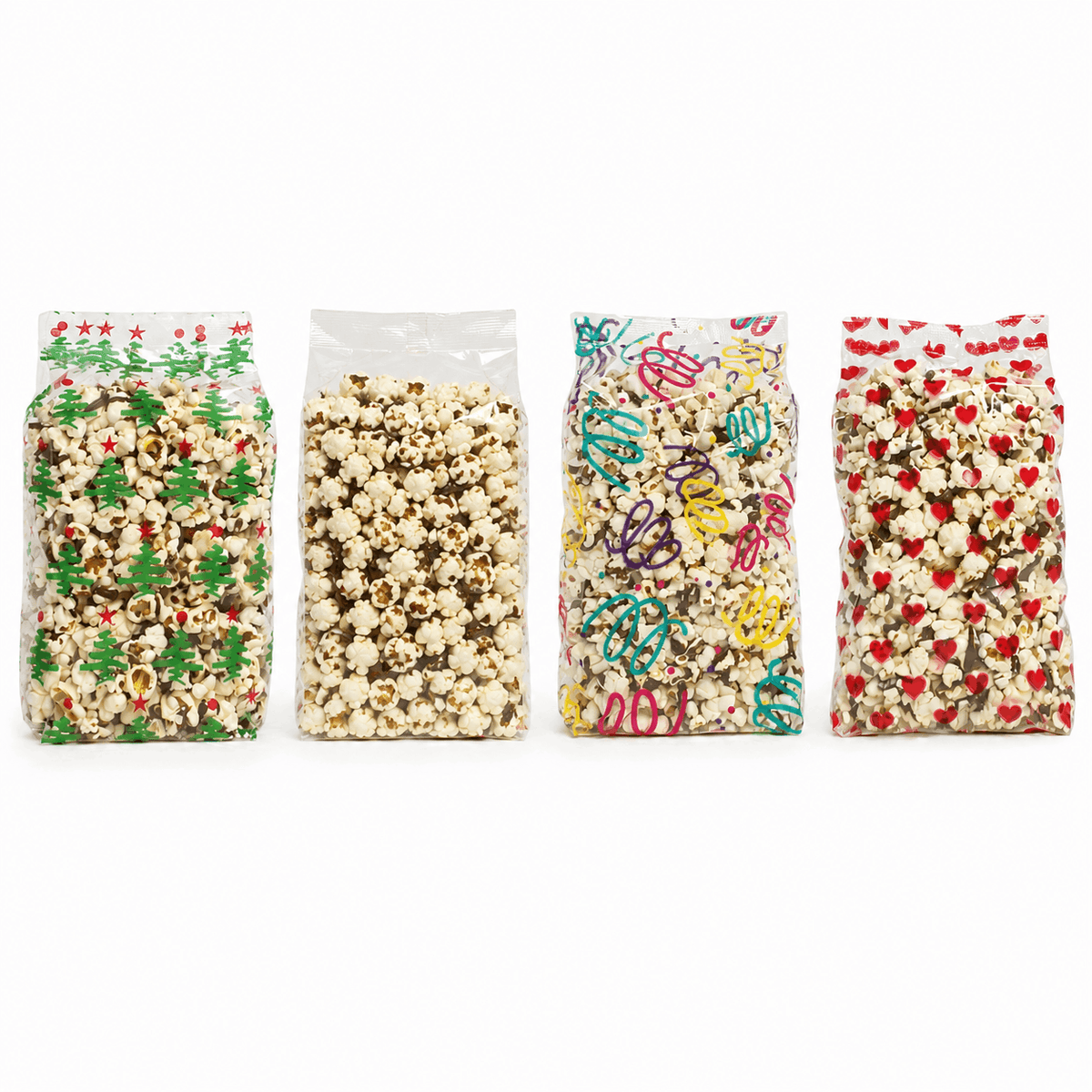 Chocolate Drizzled Popcorn — Gift Bag, 3 oz. | Sensational Sweets