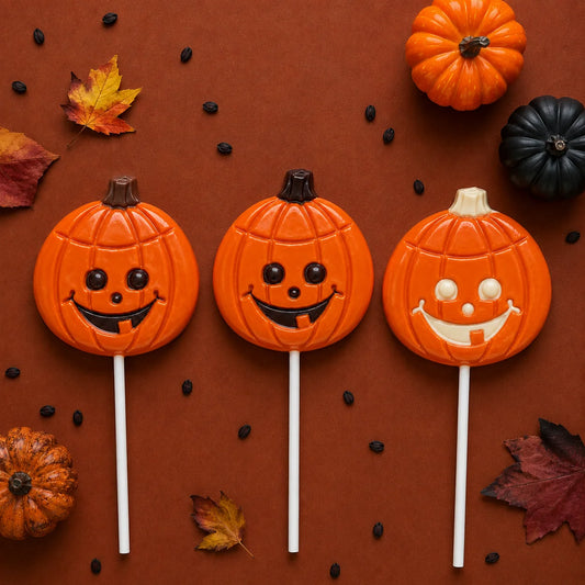 Jack-o'-Lantern Pollylop® — Chocolate Lollipop
