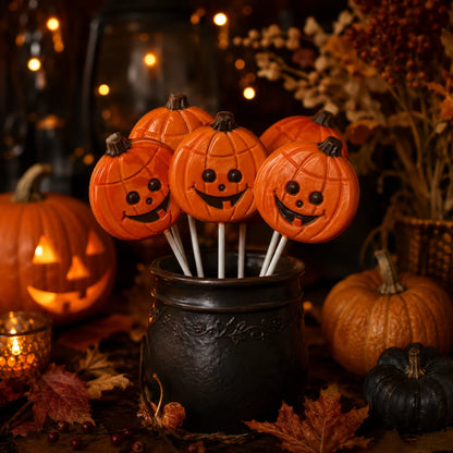 Jack-o'-Lantern Pollylop® — Chocolate Lollipop