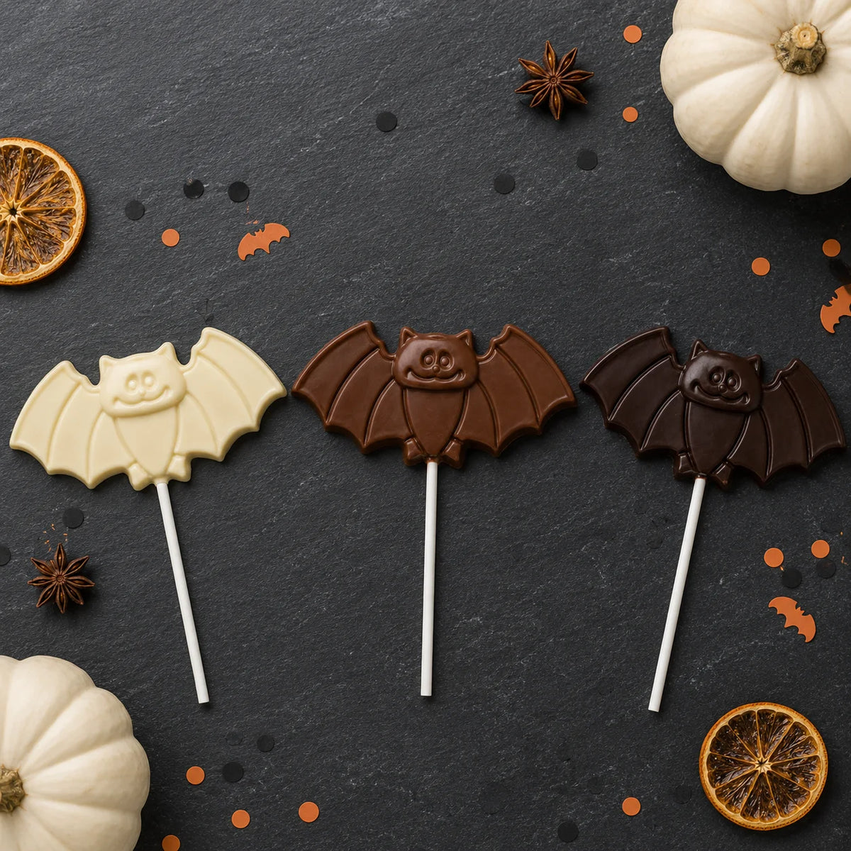 Large Bat Pollylop® — Chocolate Lollipop