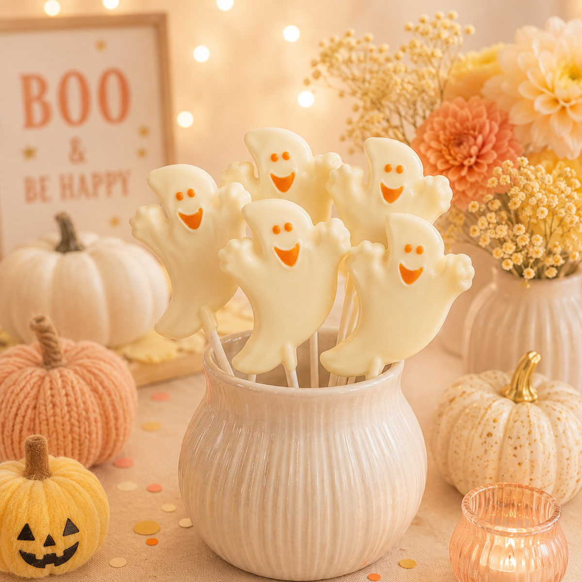 Laughing Ghost Pollylop® — Chocolate Lollipop