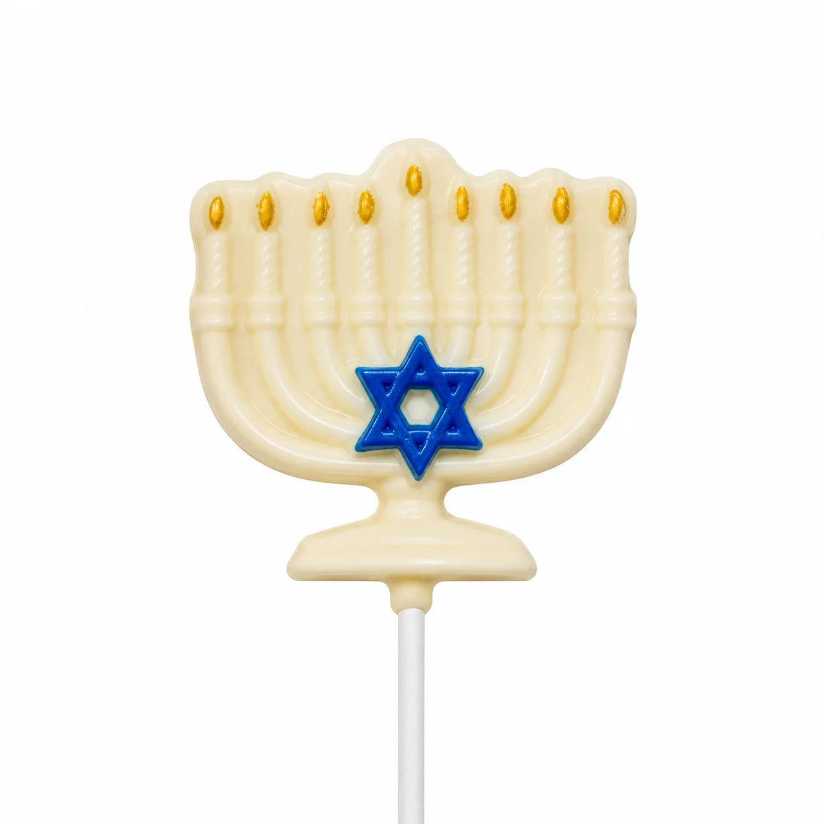 Hanukkah Menorah Chocolate Lollipop | Sensational Sweets