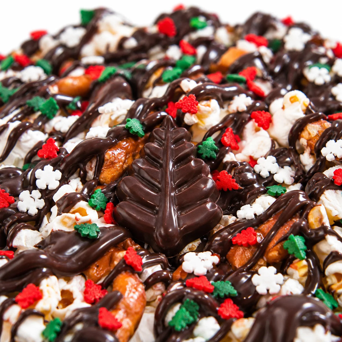Gourmet Dark Mint Chocolate Pizza with Pizazz™ 10" Christmas Tree Deco