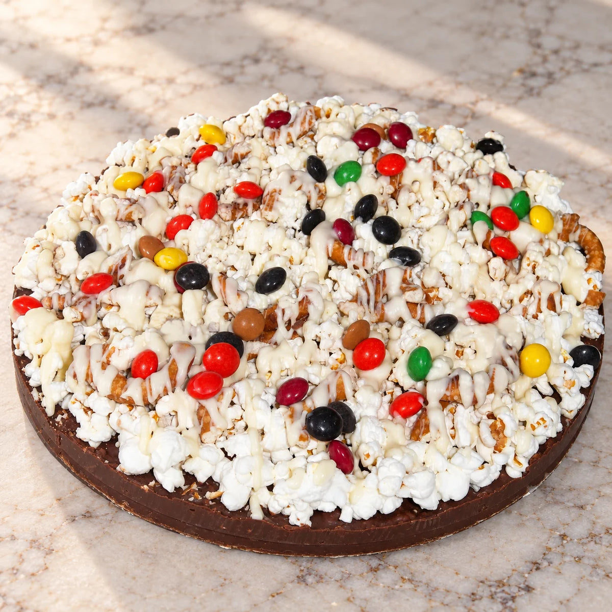 Supreme Chocolate Pizza with No Melts, 10"