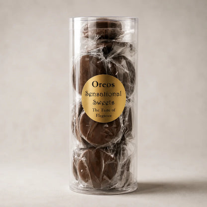 Gourmet Chocolate Dipped Oreos® — Individually Wrapped in Tube, 3/4 lb.