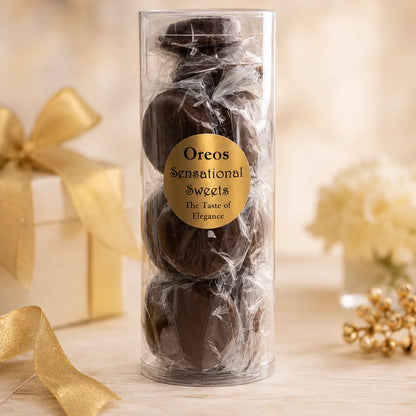 Gourmet Chocolate Dipped Oreos® — Individually Wrapped in Tube, 3/4 lb.