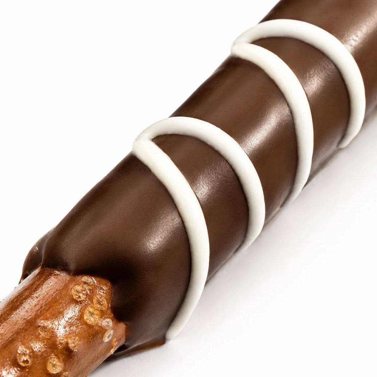 Chocolate Pretzel Rod — Single with Bow