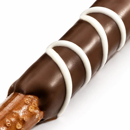 Chocolate Pretzel Rod — Single with Bow