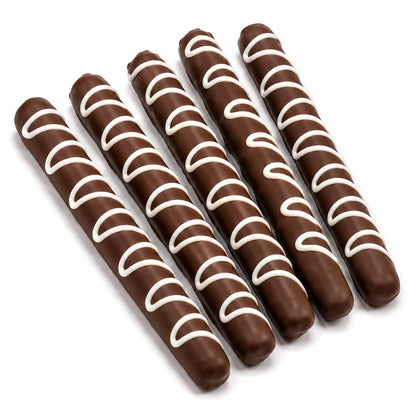 Chocolate Pretzel Rod — Single with Bow