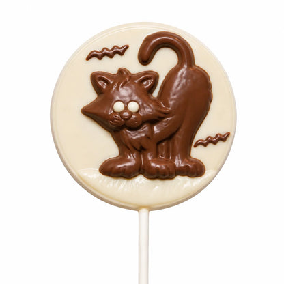 Cat Scared Pollylop® — Chocolate Lollipop