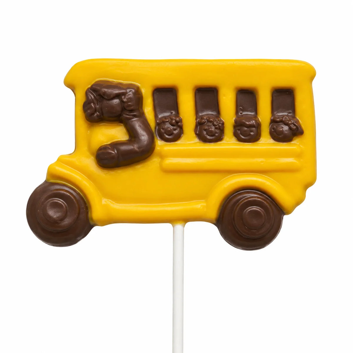 School Bus Pollylop® — Chocolate Lollipop
