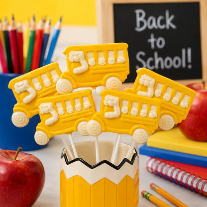 School Bus Pollylop® — Chocolate Lollipop