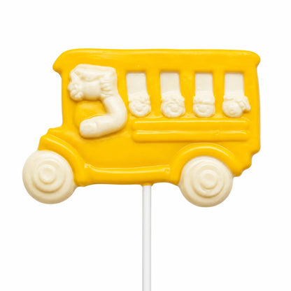 School Bus Pollylop® — Chocolate Lollipop