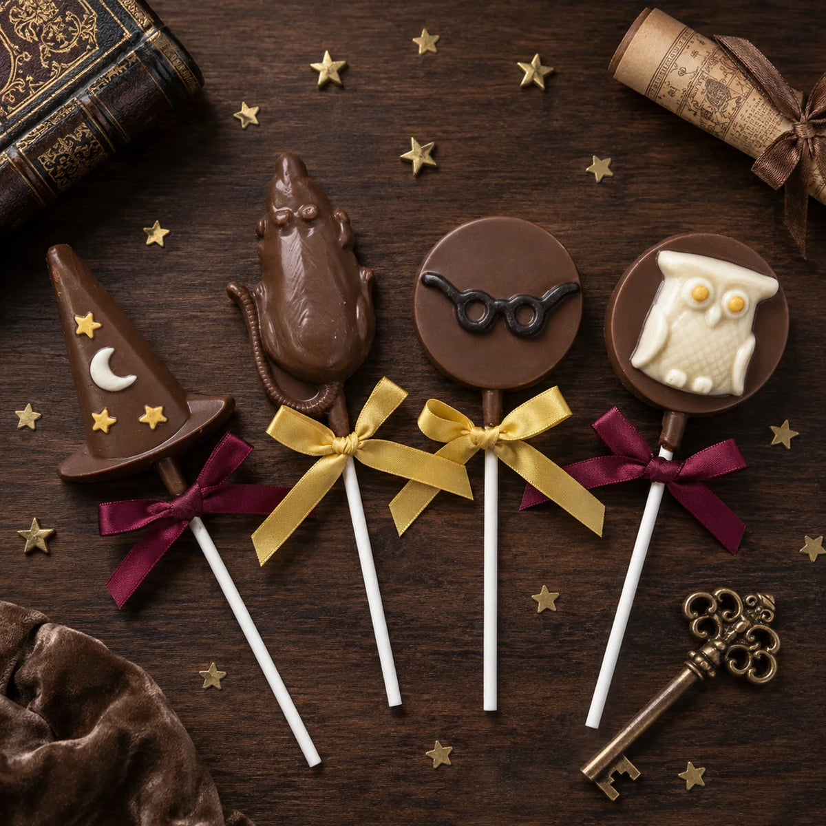 Sorcerer Special Pollylop® — Chocolate Lollipop Set of 4