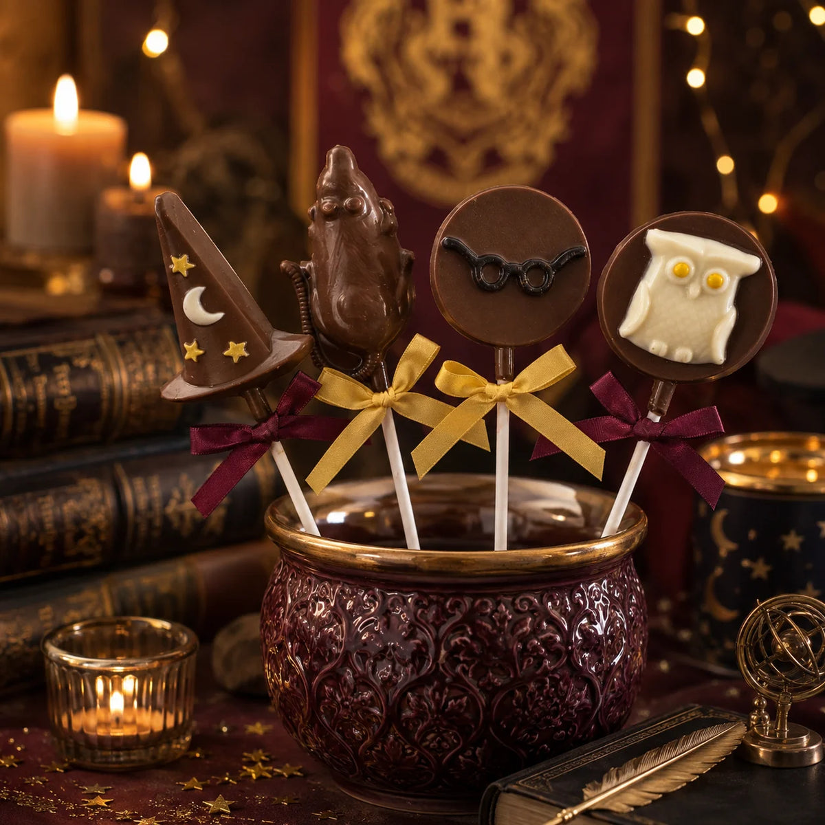 Sorcerer Special Pollylop® — Chocolate Lollipop Set of 4