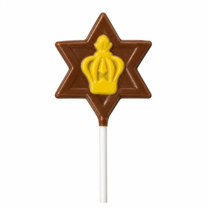 Star with Crown Pollylop® — Chocolate Lollipop