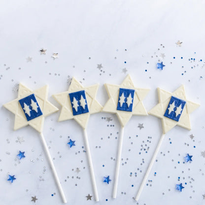 Star With Mezuzah Pollylop® — Chocolate Lollipop