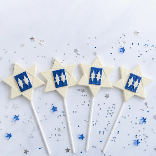 Star With Mezuzah Pollylop® — Chocolate Lollipop