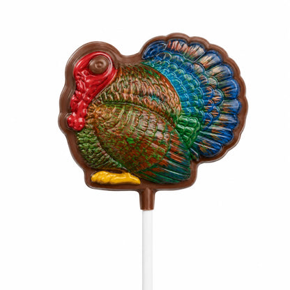 Turkey Round Pollylop® — Chocolate Lollipop