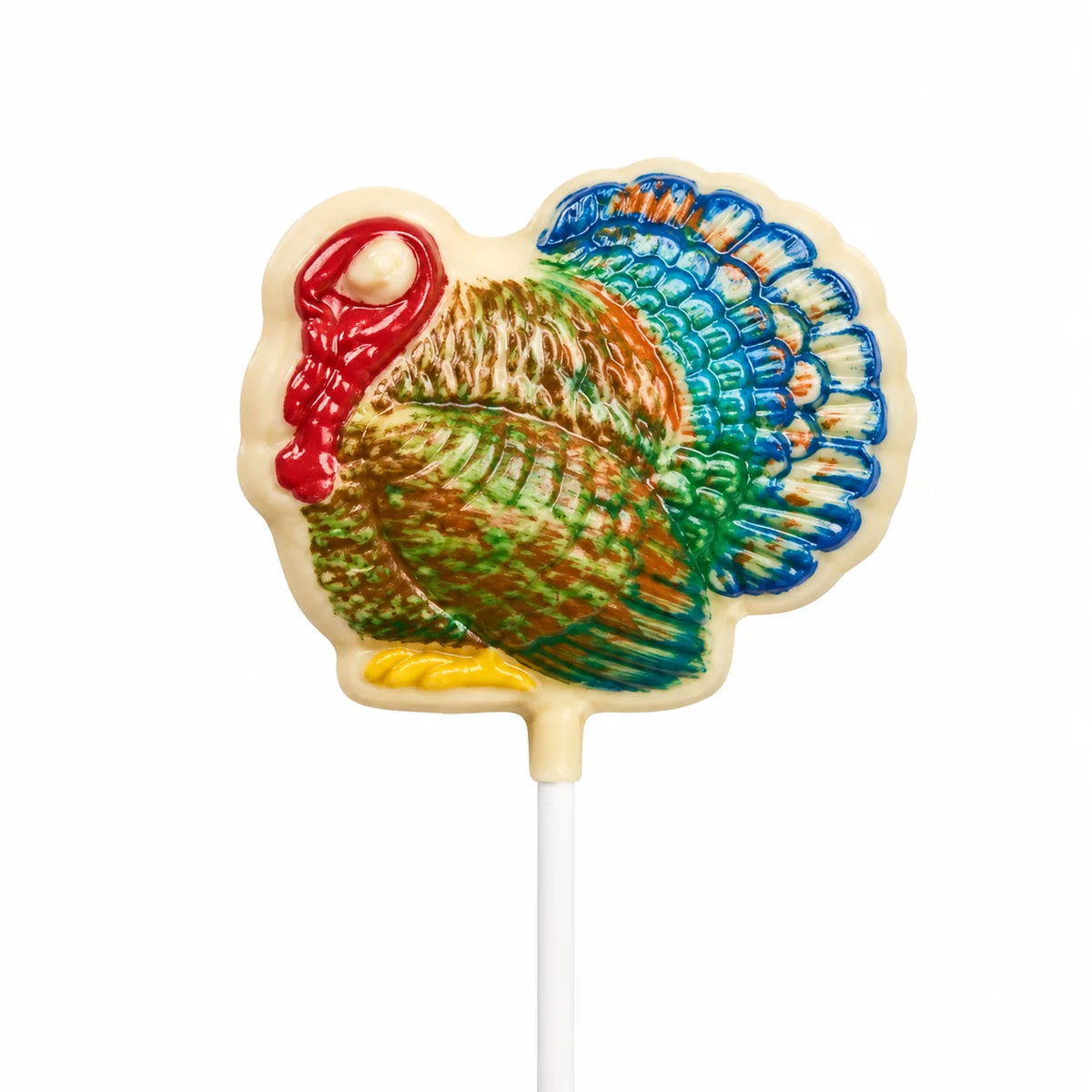 Turkey Round Pollylop® — Chocolate Lollipop