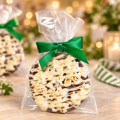 Chocolate Pizza Pattie™ with White Drizzle, 3.5"