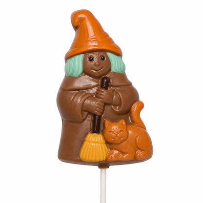 Witch with Cat Pollylop® — Chocolate Lollipop
