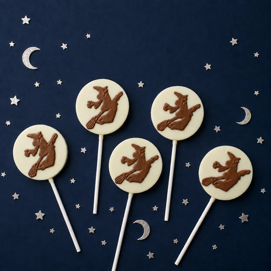 Witch on Moon Pollylop® — Chocolate Lollipop
