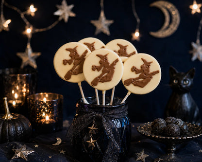Witch on Moon Pollylop® — Chocolate Lollipop