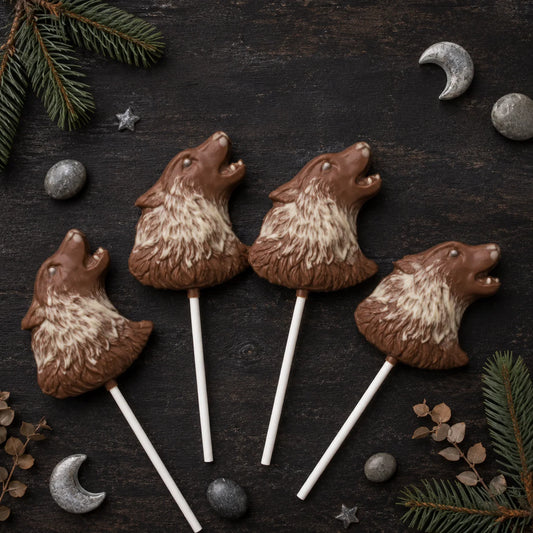 Chocolate Lollipops - Pollylops® - Wolf Head